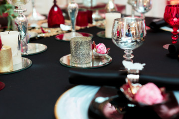 candles on the table