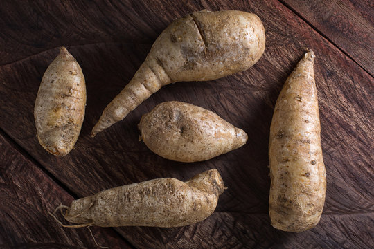 Arracacia xanthorrhiza called white carrot in Ecuador is rich in cacium