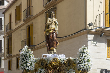 Trono del resucitado de la semana santa de Málaga, Andalucía