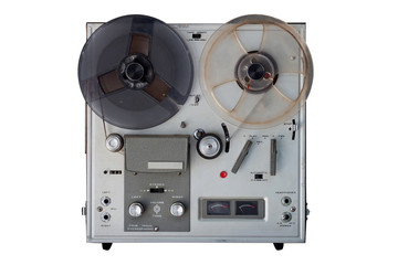 Isolated radio on white background