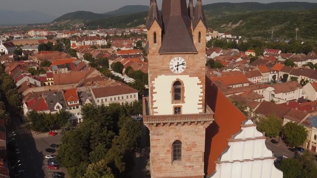 Aerial view of the Evangelical Church