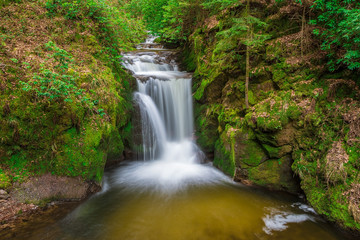 Waterfalls in Geroldsau, Schwarzwald, Black Forest, Germany, Baden-Württemberg April 2018
