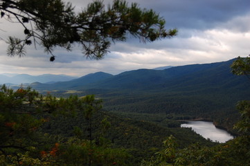 Lake and mountain view