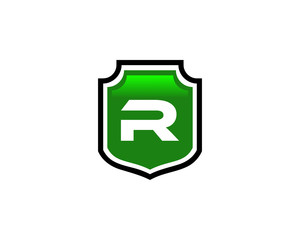 r letter shield logo