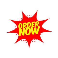 Order Now Vector Template Design Illustration