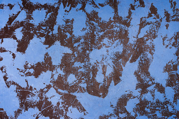 Abstract background with blue paint stains