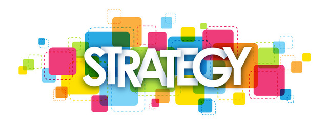 "STRATEGY" Vector Letters Banner