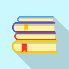 Library icon, flat style