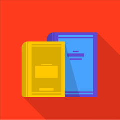 Encyclopedia icon, flat style