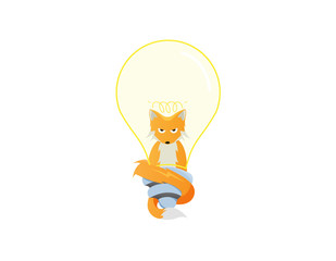 Fox ideas electricity logo