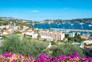French reviera luxury resort Villefranche-sur-Mer azalea flowers