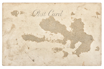 Fototapeta na wymiar Vintage retro paper background Used antique postcard letter