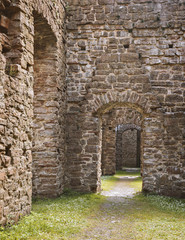 Medieval building ruins