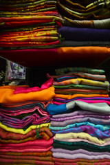  Multicolored silk fabrics