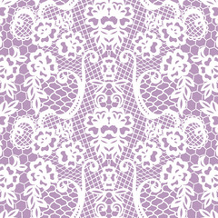 Lace seamless pattern with flowers