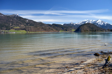 Wolfgang lake in Austria