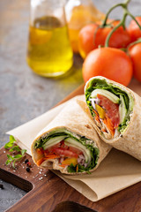 Vegan vegetable wrap
