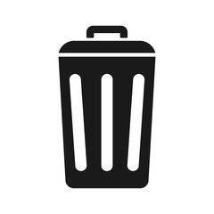 Icon trash gerbage recycle wastebasket graphic design single icon vector