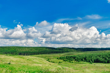 Fototapeta na wymiar field and sky