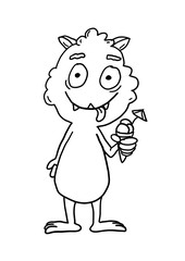 Ausmalbild Monster