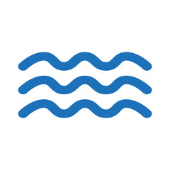 Wave icon on white background.