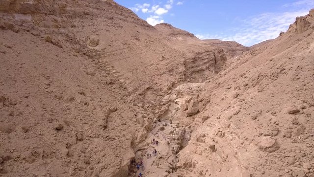 Aerial footage of the negev desert in israel