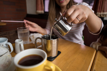・コーヒー・喫茶店・ミルク