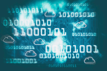 Cloud Computer Technologie Hintergrund