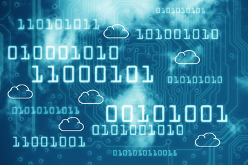 Technologie Hintergrund Cloud Computing