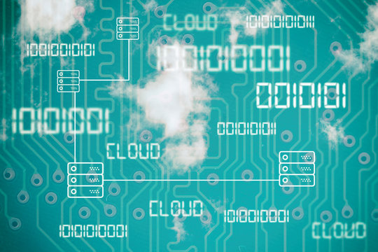 Technologie Hintergrund Cloud Computing