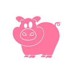 pig with icon.
