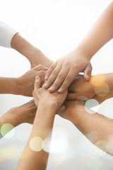 Hands Teamwork Together Joining Concept