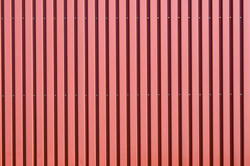 Red corrugated galvanised iron cladding