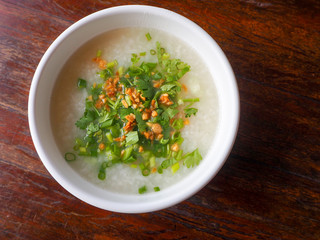 Thai breakfast. American breakfast