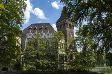 The City Park (Varosliget) and Vajdahunyad Castle, Budapest, Hungary