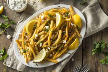 Homemade Greek Feta and Parsley Fries
