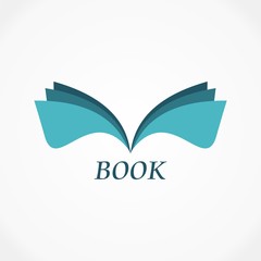 book abstract logo