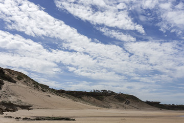 Typical wild beach in Tangier