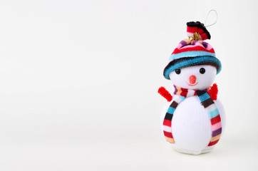 snowman on white