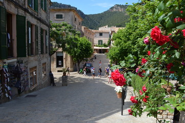 Valldemossa na Majorce, uliczka w centrum