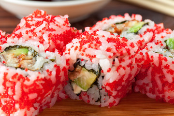 Japanese sushi rolls