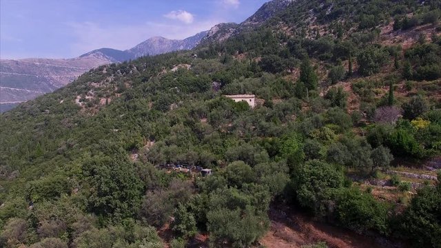 House among trees in Albania