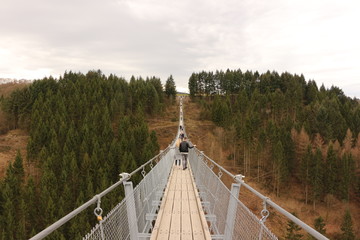 Die längste Hängeseilbrücke Deutschland, die Geierlay im Hunsrück