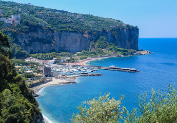Obraz premium The Amalfi Coast near Vico Equense. Italy