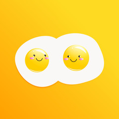 Classic tasty  breakfast of scrambled eggs 