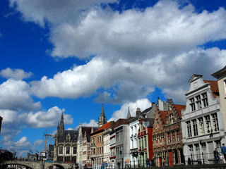 Gent: Häuser in der historischen Altstadt