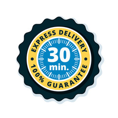 30 minutes Express Delivery illustration