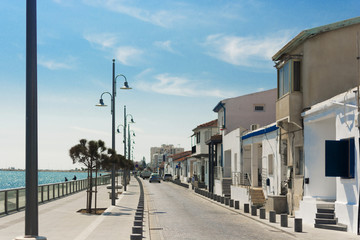 Fototapeta na wymiar Cyprus, Larnaca, March and April Ermou street city view