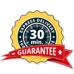 30 minutes Express Delivery illustration