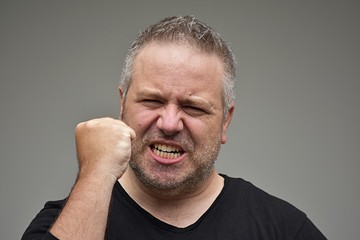 Fat Male And Anger